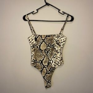 Snakeskin pattern bodysuit